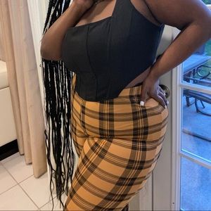 Black Bustier Corset Top